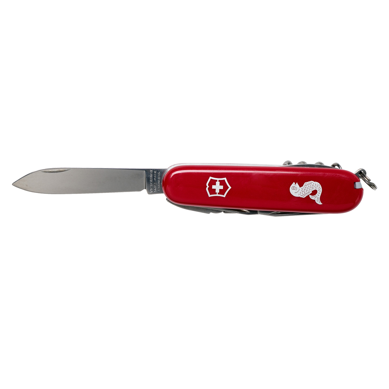 Нож перочинный Victorinox Angler, сталь X55CrMo14, рукоять Cellidor®, красный от Ножиков
