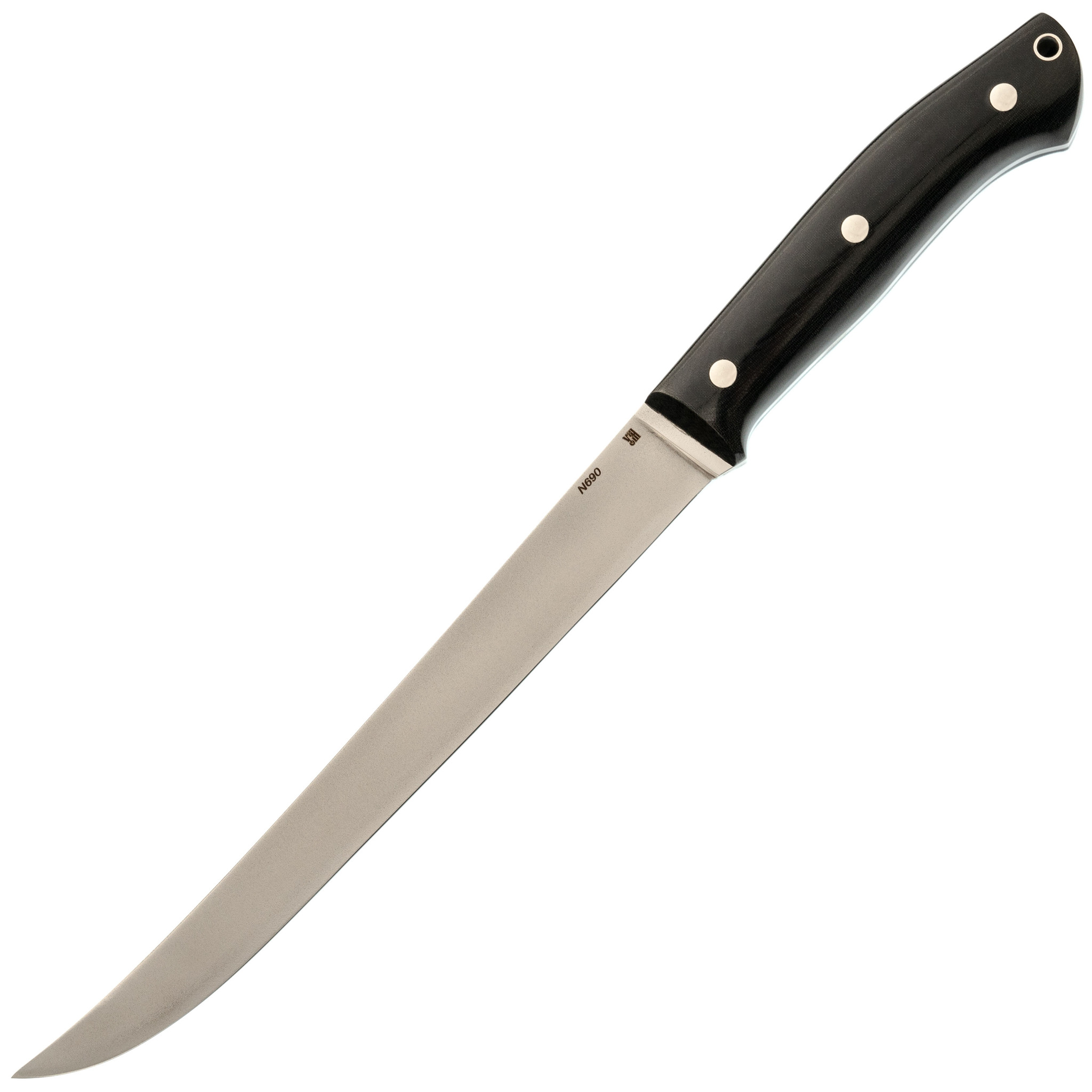 Нож Филейный, сталь Lohmann 1.4112 , рукоять G10