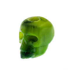 Фото Бусина Череп, светящаяся в темноте, эпоксидная смола