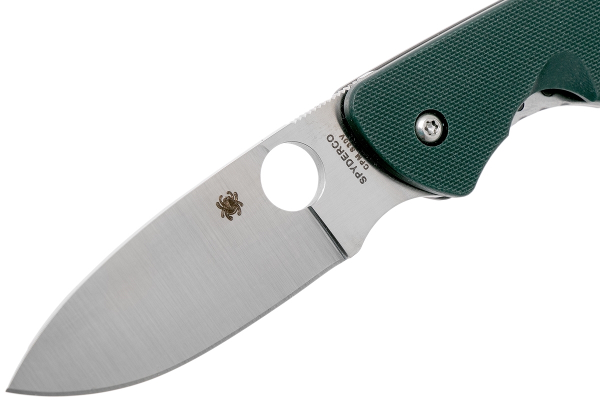Складной нож Brouwer - Spyderco C232GTIP, сталь Crucible CPM® S30V™ Satin Plain, рукоять титан/стеклотекстолит G10 - фото 5