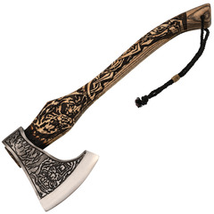 Фото Топор Тигр гравированный