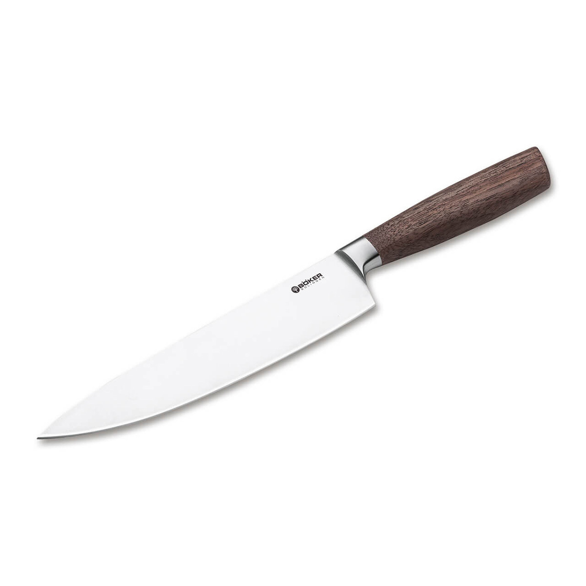 Кухонный нож Boker Core Chef's Knife, сталь X50CrMoV15, рукоять орех