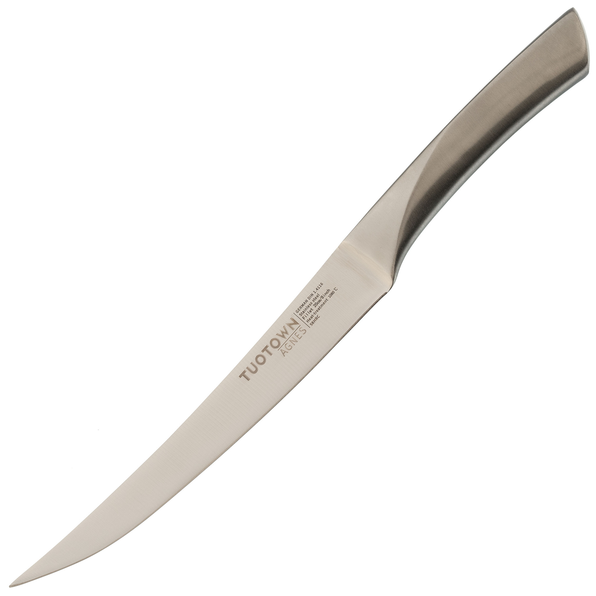 Кухонный филейный нож Tuotown, сталь 1.4116