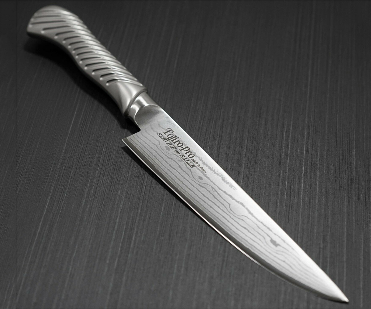 Кухонный Нож для Стейка, Service Knife, Tojiro, FD-708, сталь VG-10, в картонной коробке от Ножиков