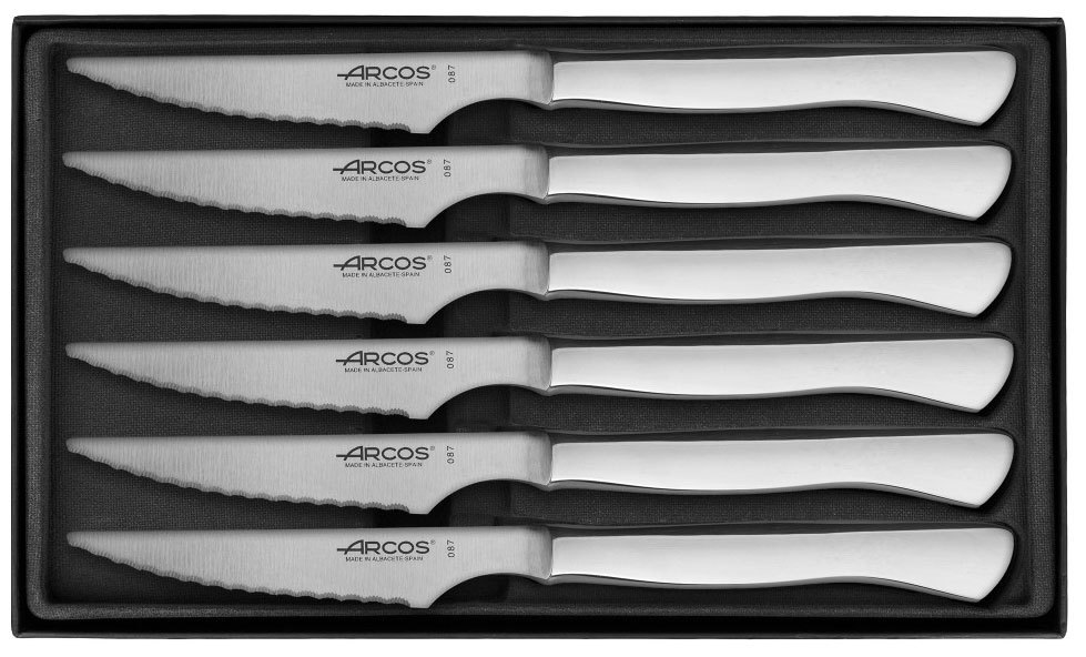 фото Набор столовых ножей для стейка steak knives, серрейтор, 6 шт arcos