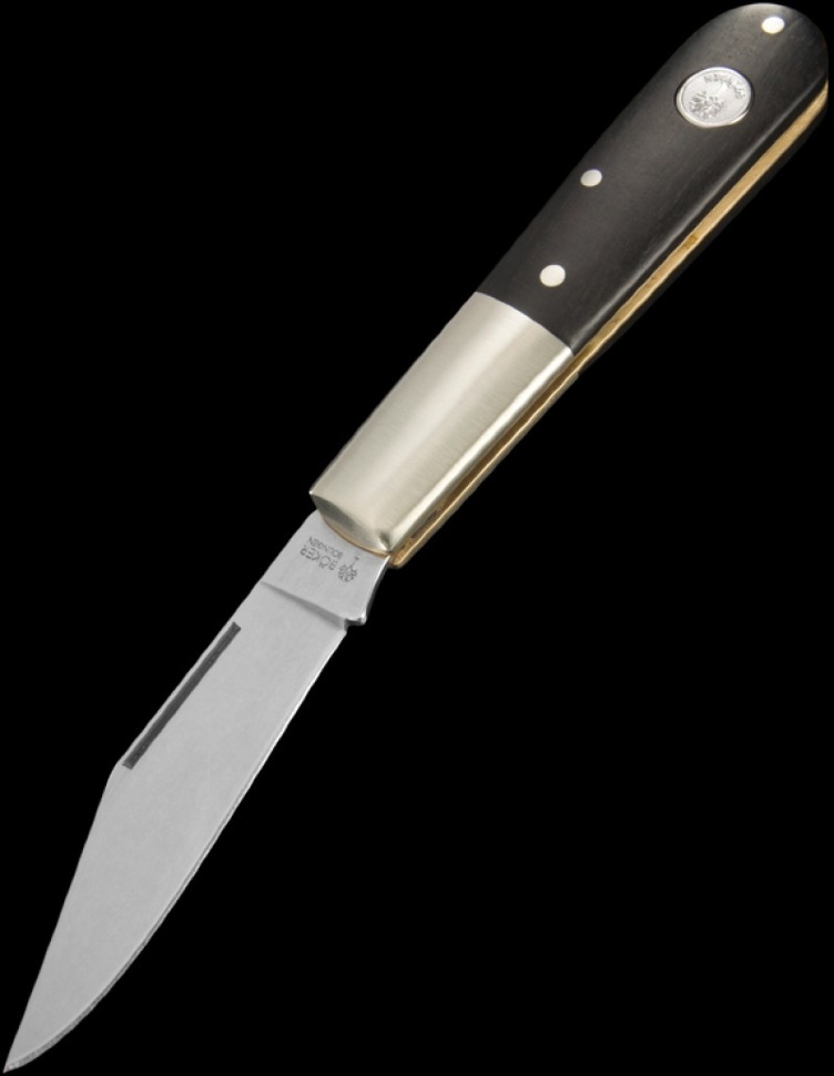 Складной нож Barlow - Boker 100501, сталь 440С Polished, рукоять африканское дерево - фото 3