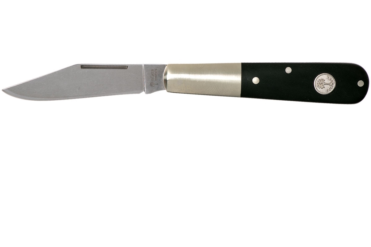 Складной нож Barlow - Boker 100501, сталь 440С Polished, рукоять африканское дерево - фото 7