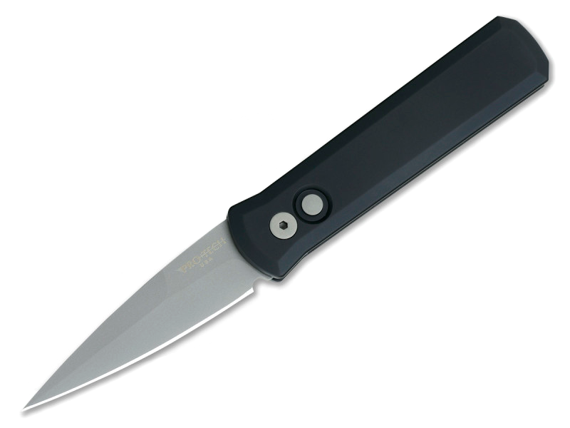Автоматический складной нож Pro-Tech Godson 720 Black, сталь 154CM, рукоять алюминий, черный - фото 5