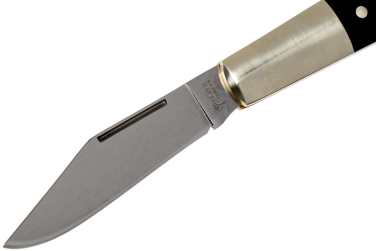 Складной нож Barlow - Boker 100501, сталь 440С Polished, рукоять африканское дерево - фото 9
