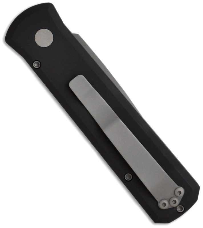 Автоматический складной нож Pro-Tech Godson 720 Black, сталь 154CM, рукоять алюминий, черный - фото 6