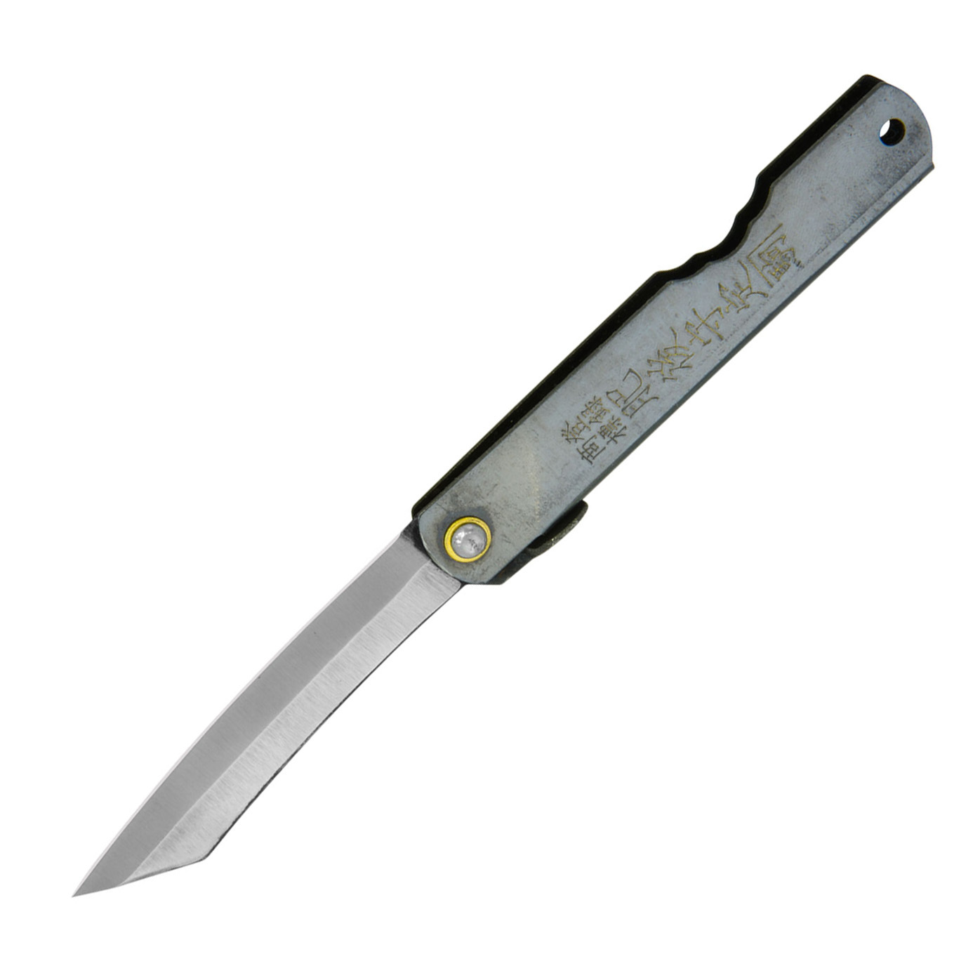 Нож складной Higonokami Reverse Tanto, сталь AoGami, рукоять нержавеющая сталь, серый - фото 1