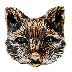 Фото Бусина для темляка Лиса, бронза