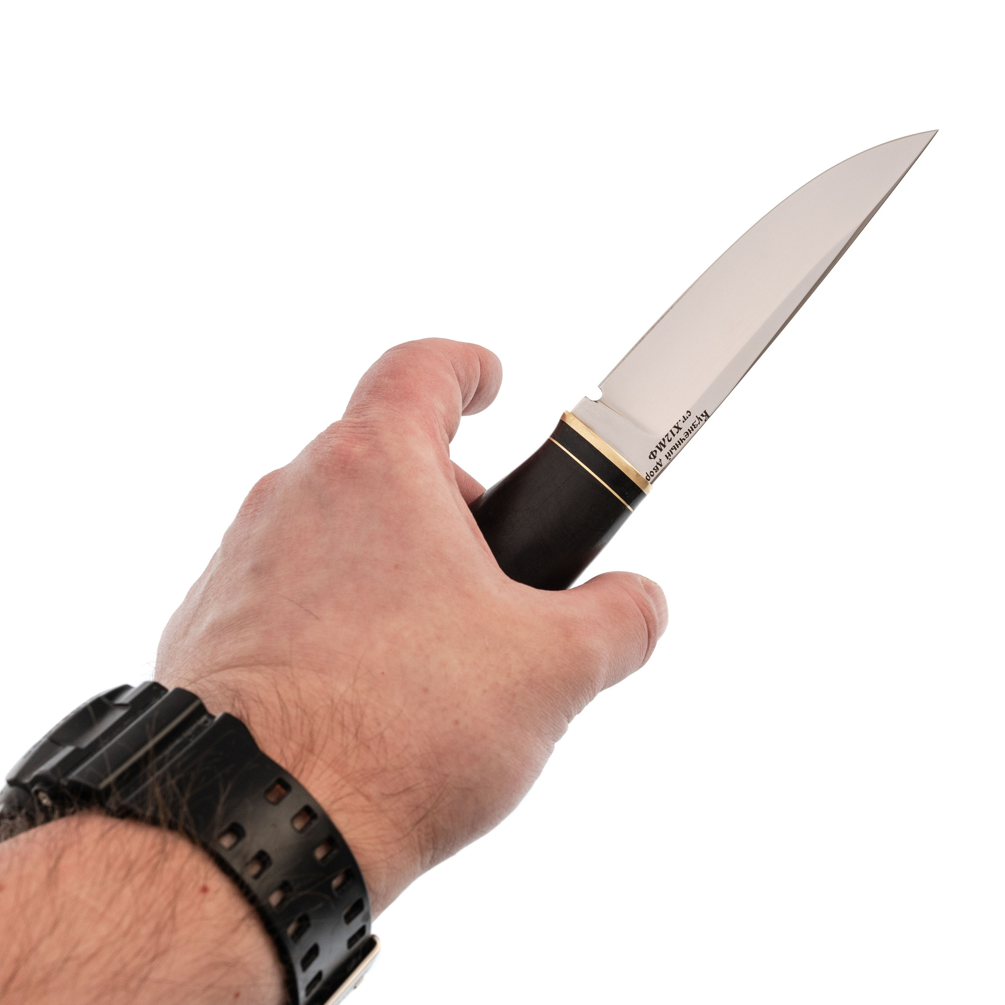Нож Финский, сталь Х12МФ, рукоять граб - фото 6
