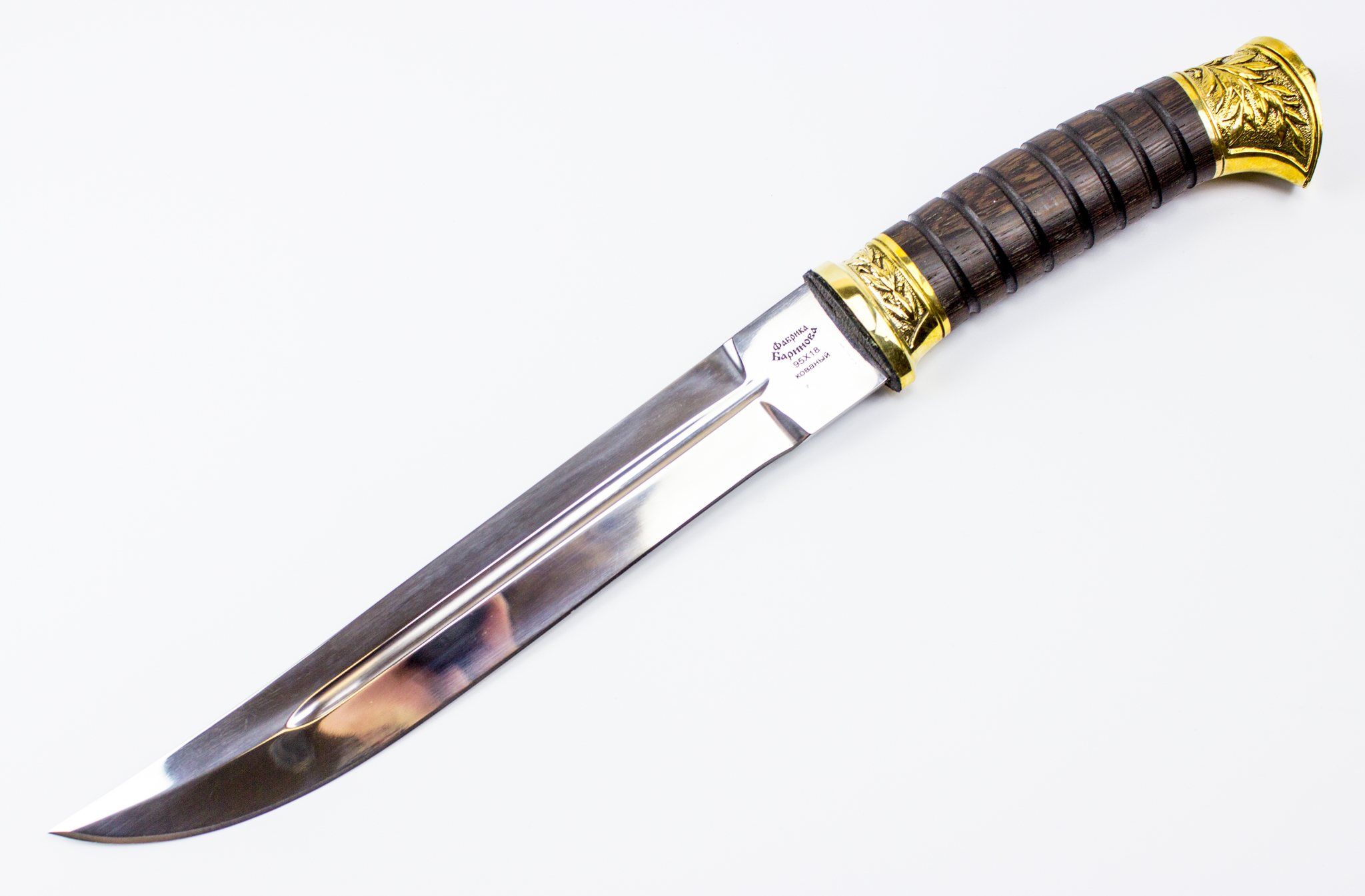 Нож Пластунский, 95х18 х/л, крепление на бедро
