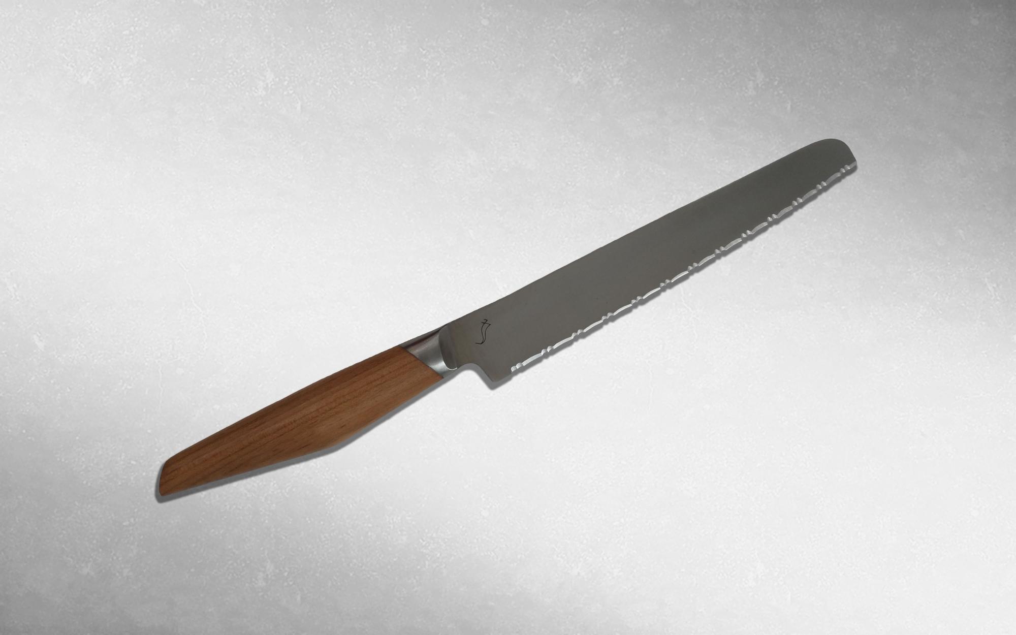 Нож кухонный для хлеба Bunka Kasane 210 мм, Kasumi, SCS210B, сталь Molybdenum Vanadium, вишня