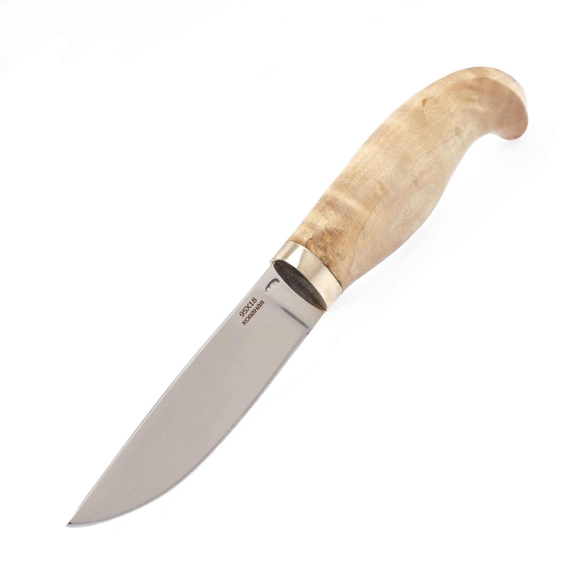 Нож Финский МТ-101, сталь 95х18, карельская береза
