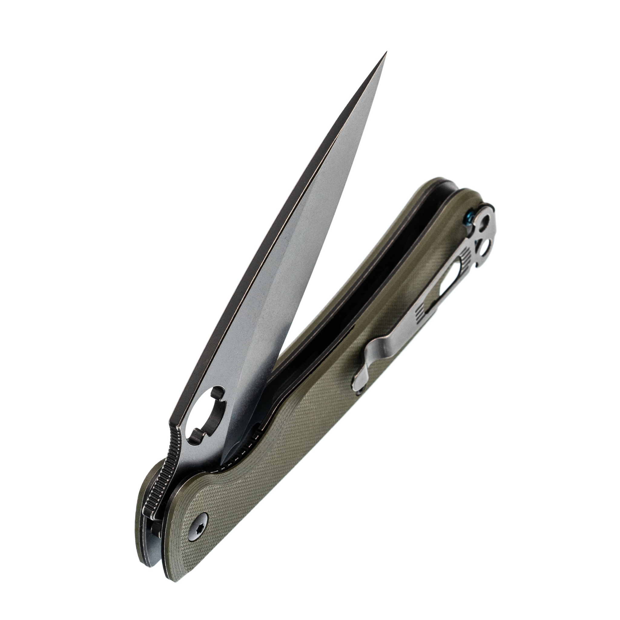 Складной нож Daggerr Sting Olive, сталь D2, рукоять G10 - фото 5