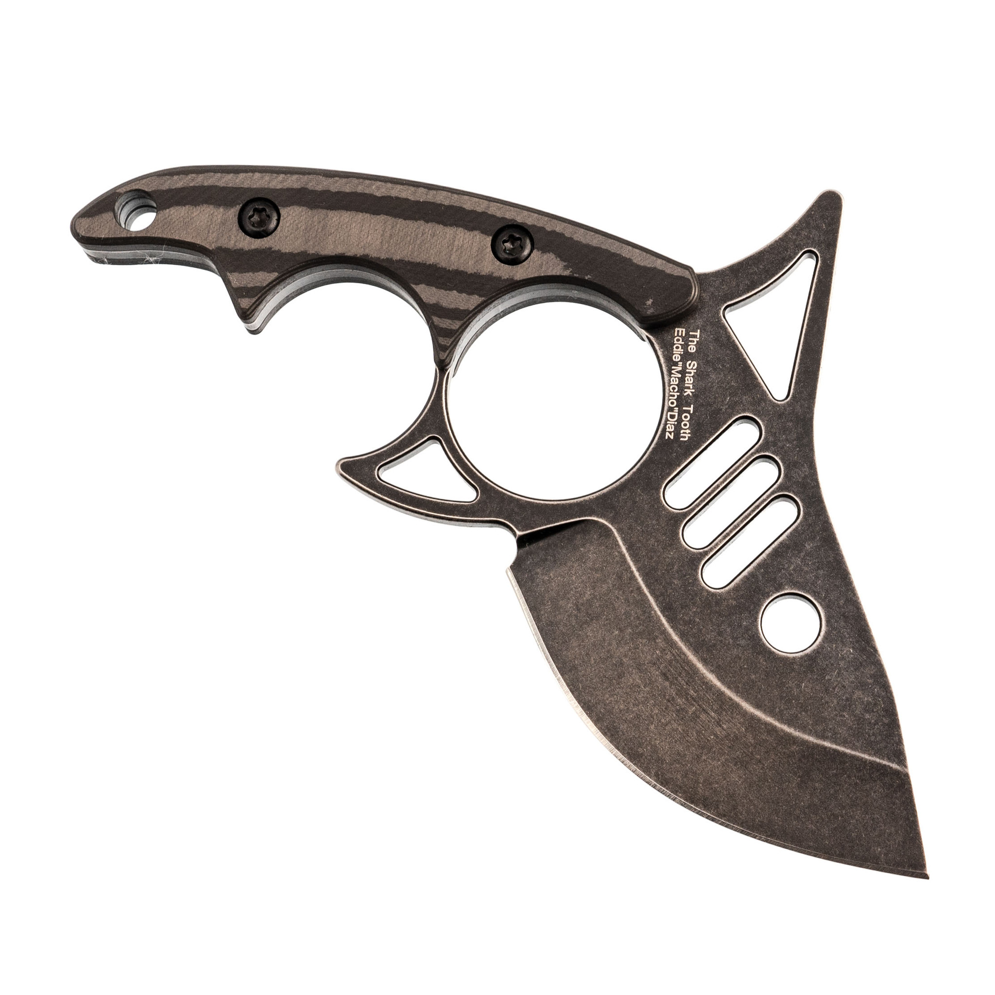 Нож Kizer Shark Tooth Black, сталь N690, рукоять карбон - фото 3
