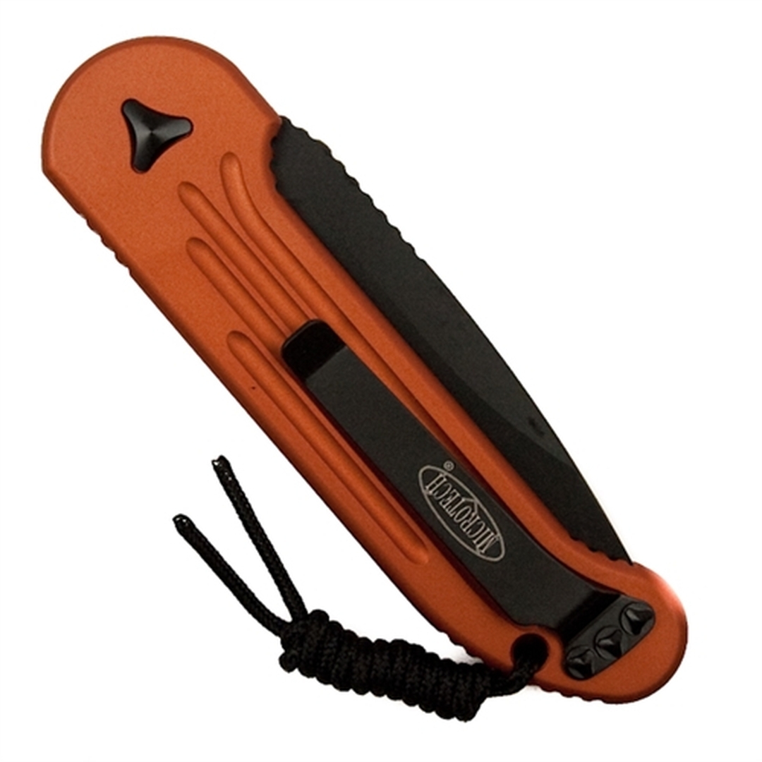 фото Автоматический складной нож ludt microtech, сталь m390, оранжевый