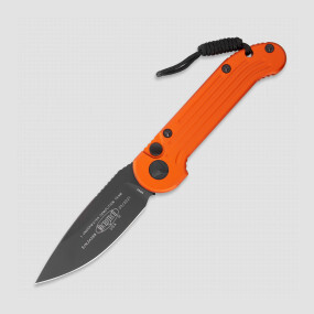 фото Автоматический складной нож ludt microtech, сталь m390, оранжевый
