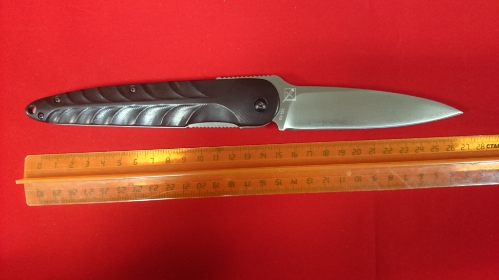 Складной нож Hikari Mino Kami, сталь VG-10, рукоять черное дерево - фото 3