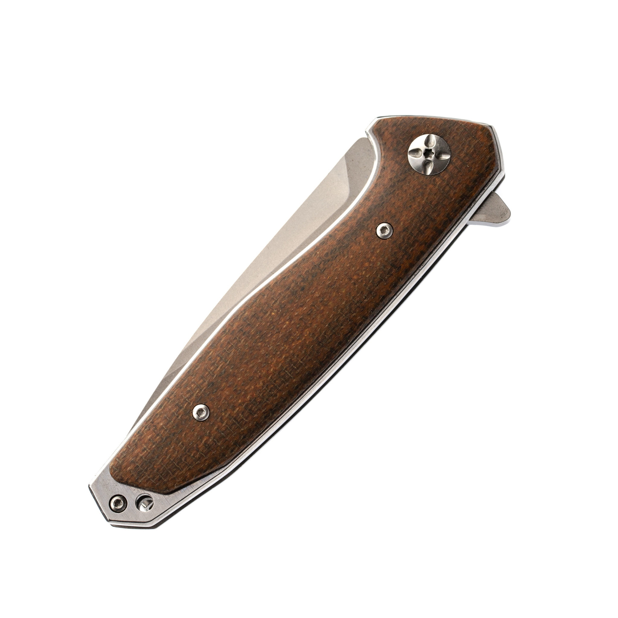 Складной нож Eafengrow EF961 Brown, сталь D2 - фото 4
