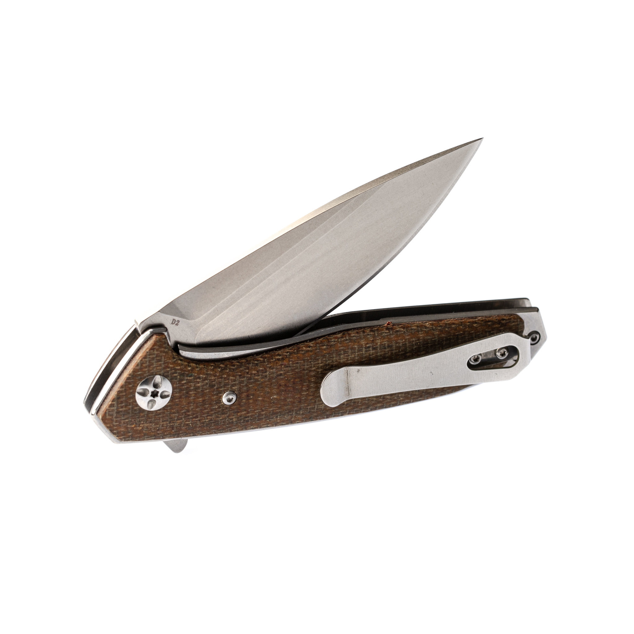 Складной нож Eafengrow EF961 Brown, сталь D2 - фото 6