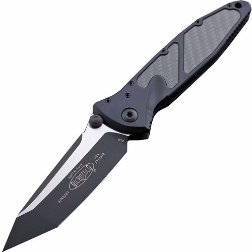 фото Складной нож microtech socom elite, клинок черный, сталь cts-204p, рукоять алюминий/carbon fiber