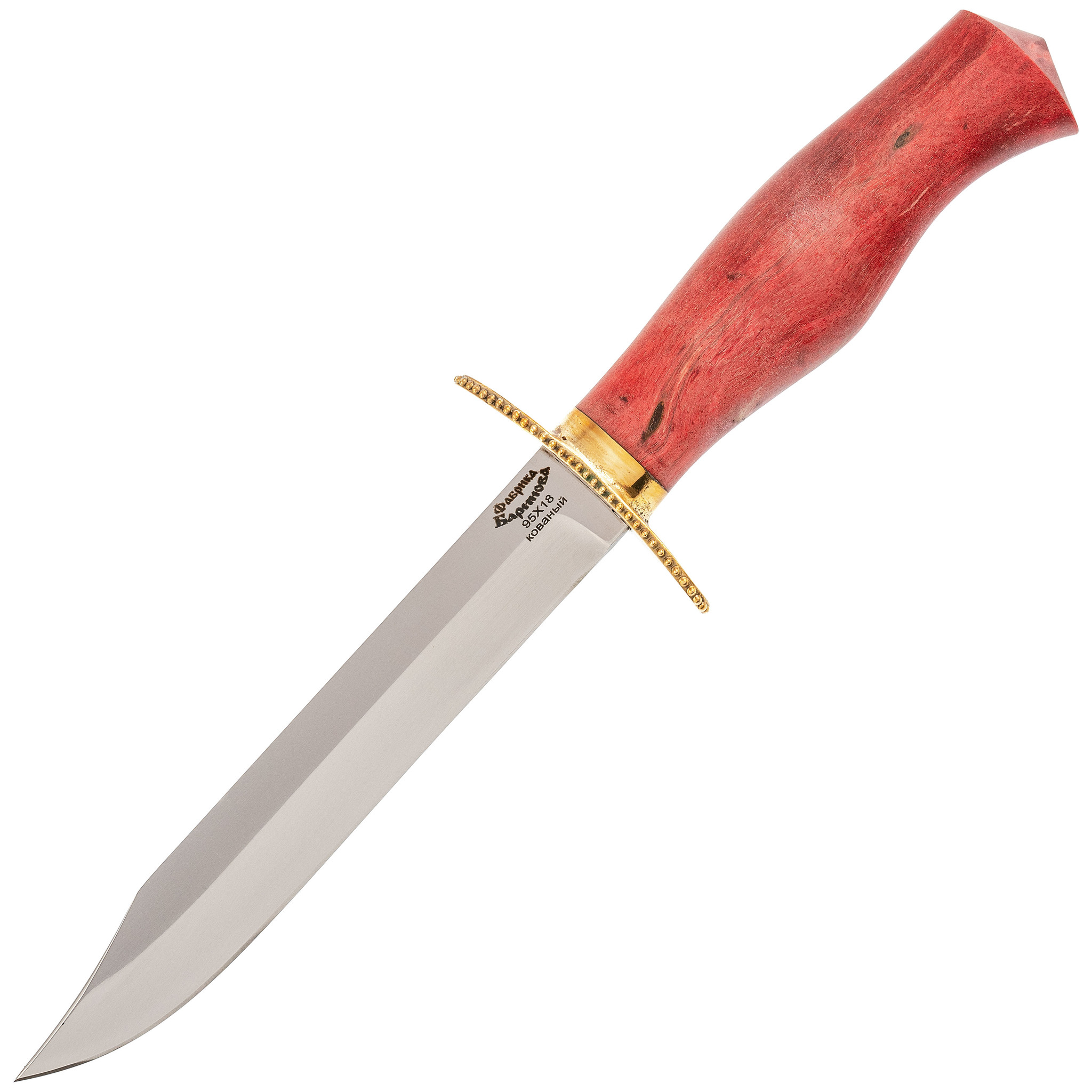 Нож разведчика НР-40, сталь 95Х18, рукоять карельская береза