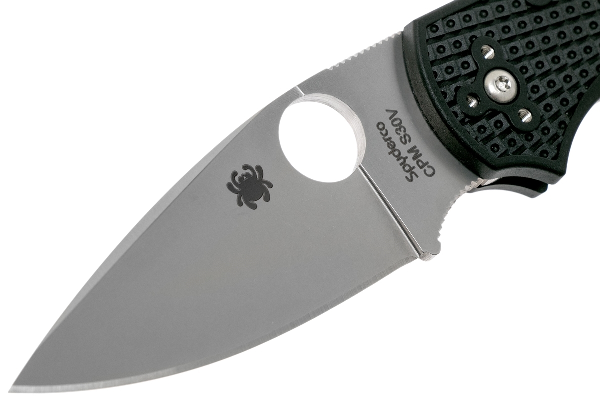 фото Нож складной native 5 - spyderco c41pbk5, сталь crucible cpm® s30v™ satin plain, рукоять термопластик frn, чёрный