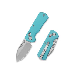 Фото Складной нож GEO Belluf, сталь M390, рукоять G10, Tiffany Blue