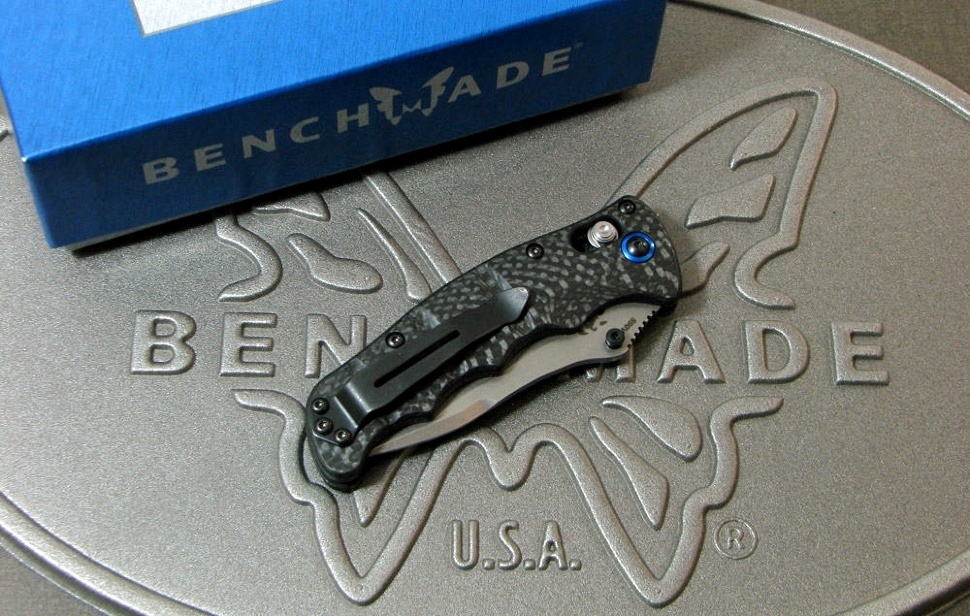 Складной нож Benchmade Nakamura Carbon 484-1, сталь S90V, рукоять карбон - фото 7