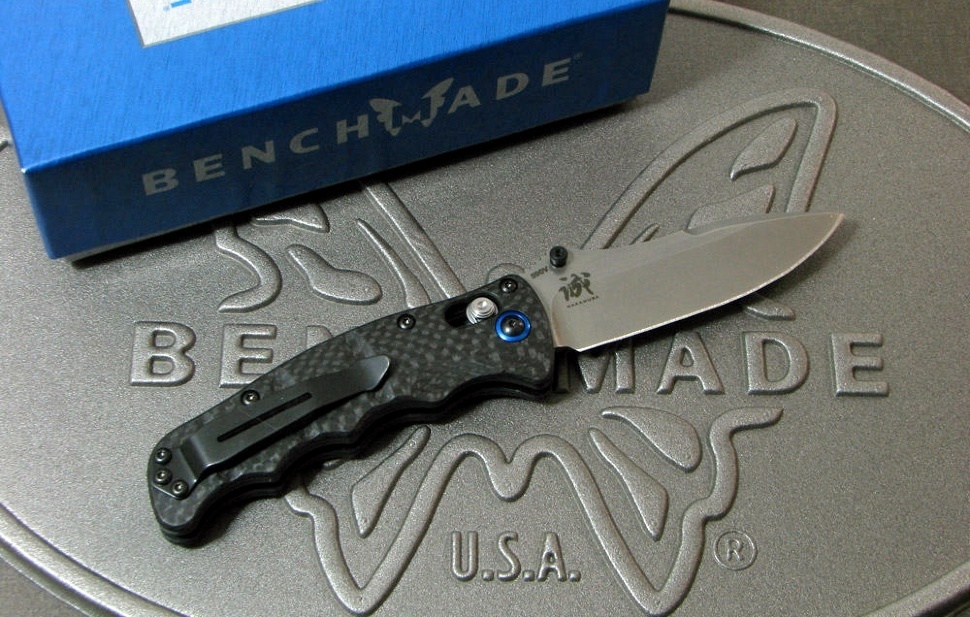 Складной нож Benchmade Nakamura Carbon 484-1, сталь S90V, рукоять карбон - фото 8
