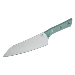 Фото Нож кухонный Шеф Microtech Chef's Knife, сталь M390MK, рукоять G10, бирюзовый