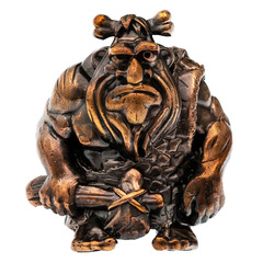 Фото Бусина для темляка Неандерталец, бронза