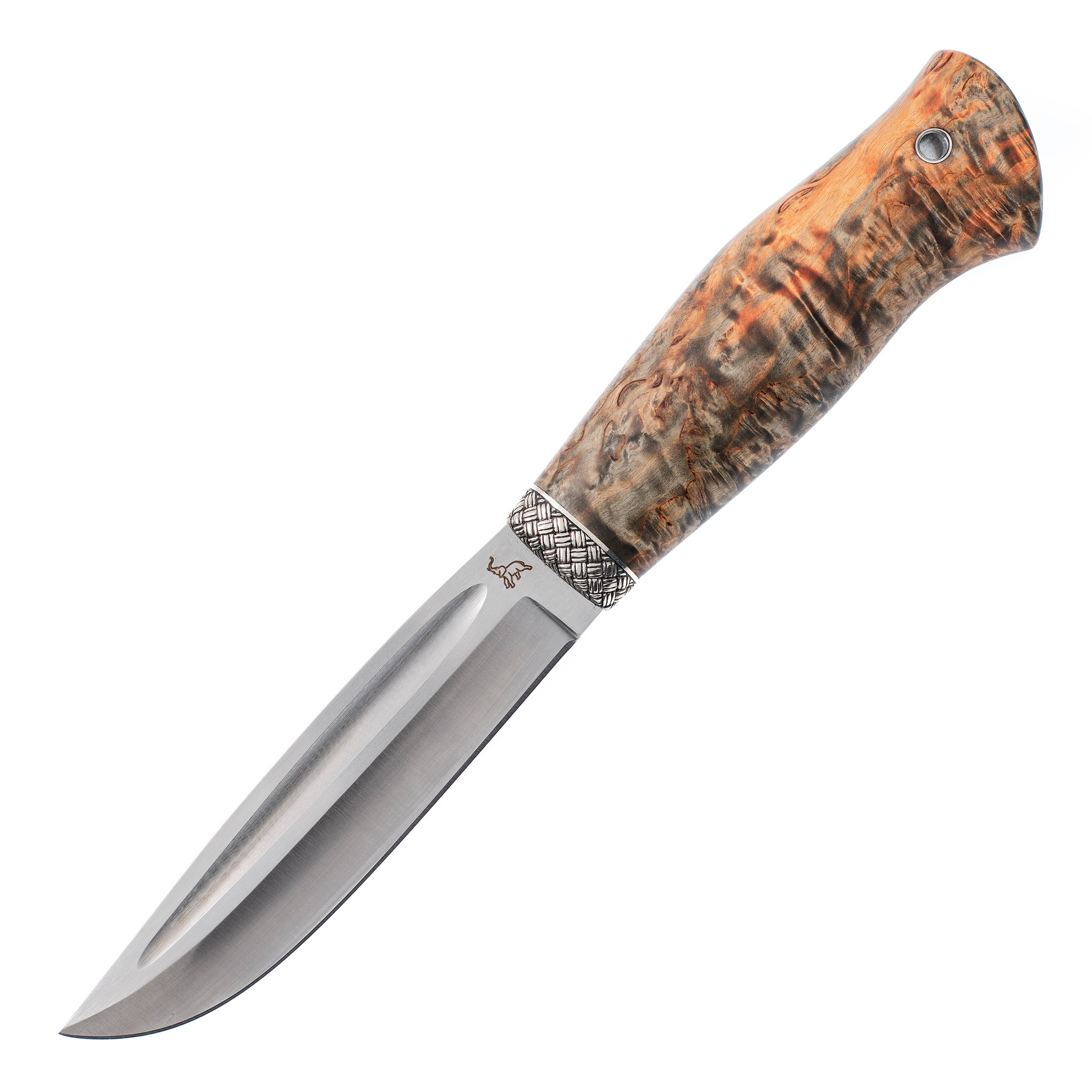 фото Нож разделочный c12-1, сталь m390, карельская береза, слон