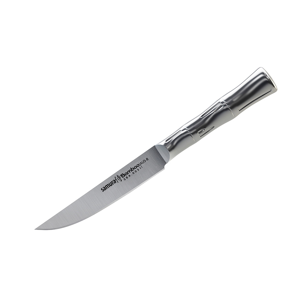 Нож кухонный для стейка Samura Bamboo SBA-0031/Y, сталь AUS-8