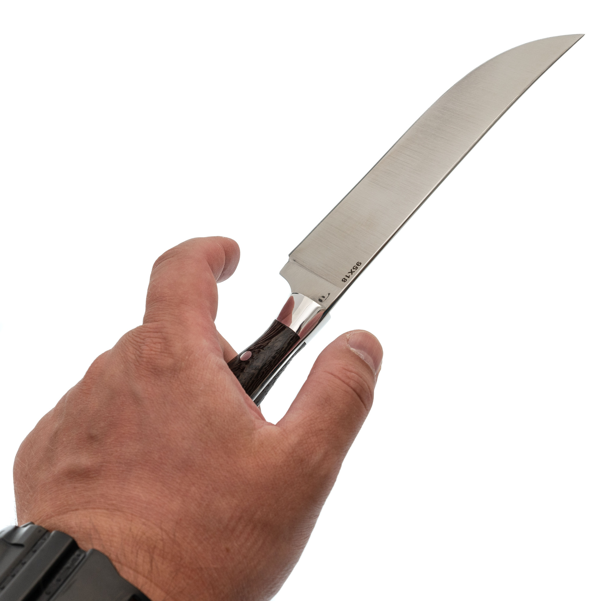 Нож кухонный MT-49 средний, сталь 95х18, венге - фото 5