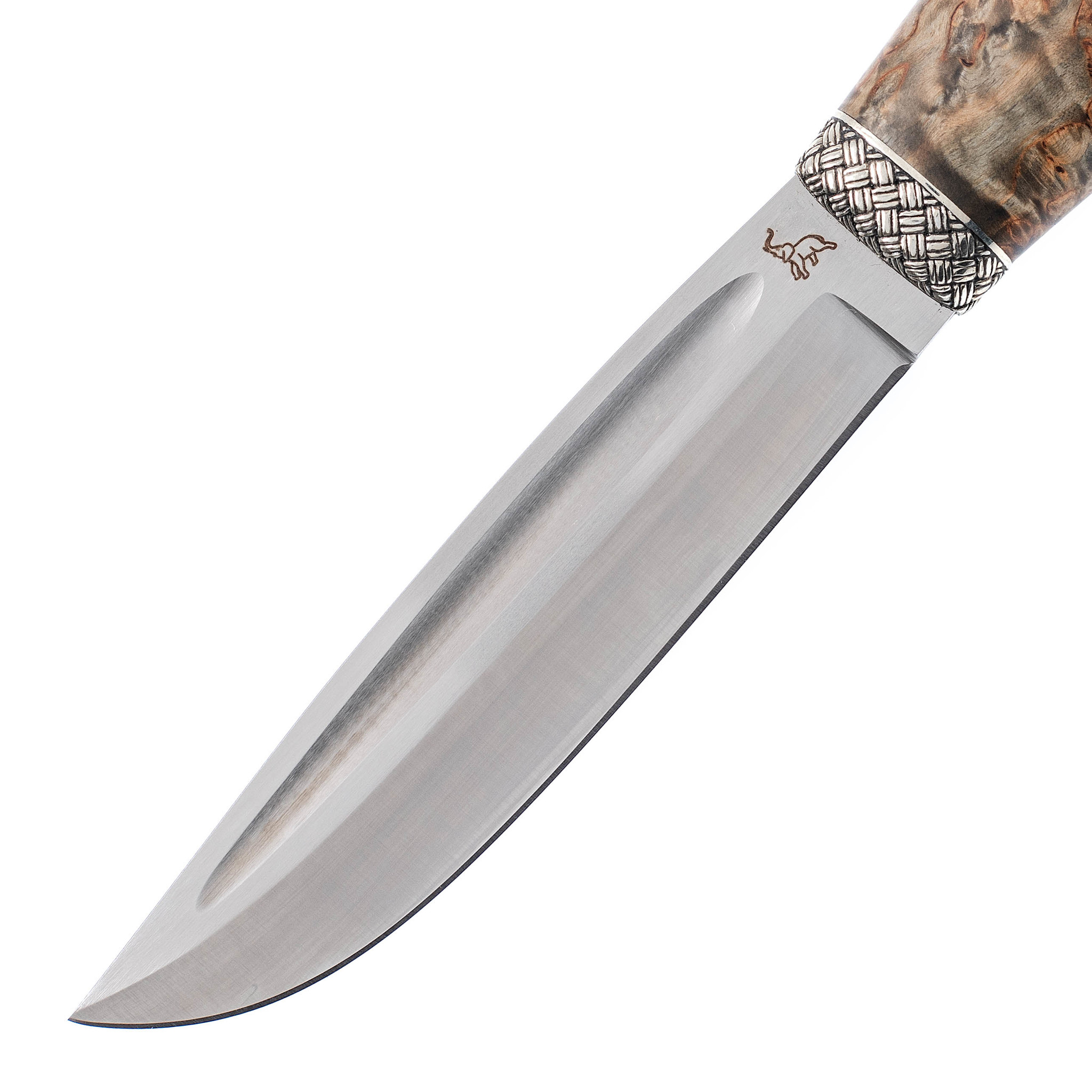 Нож разделочный C12-1, сталь M390, карельская береза, Слон от Ножиков