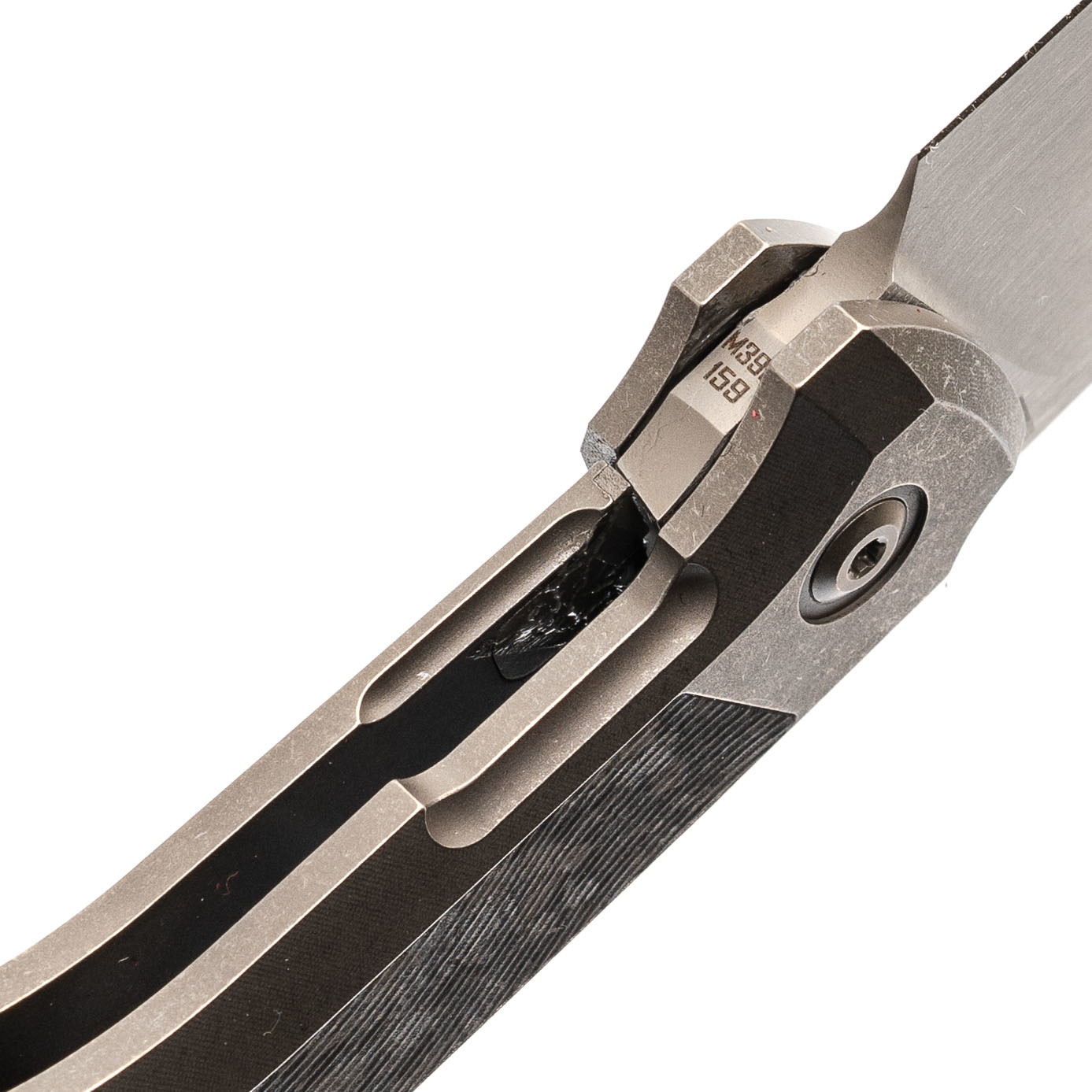 Складной нож CKF Fif20Ti (M390, Ti handle, cool CF insert) - фото 4