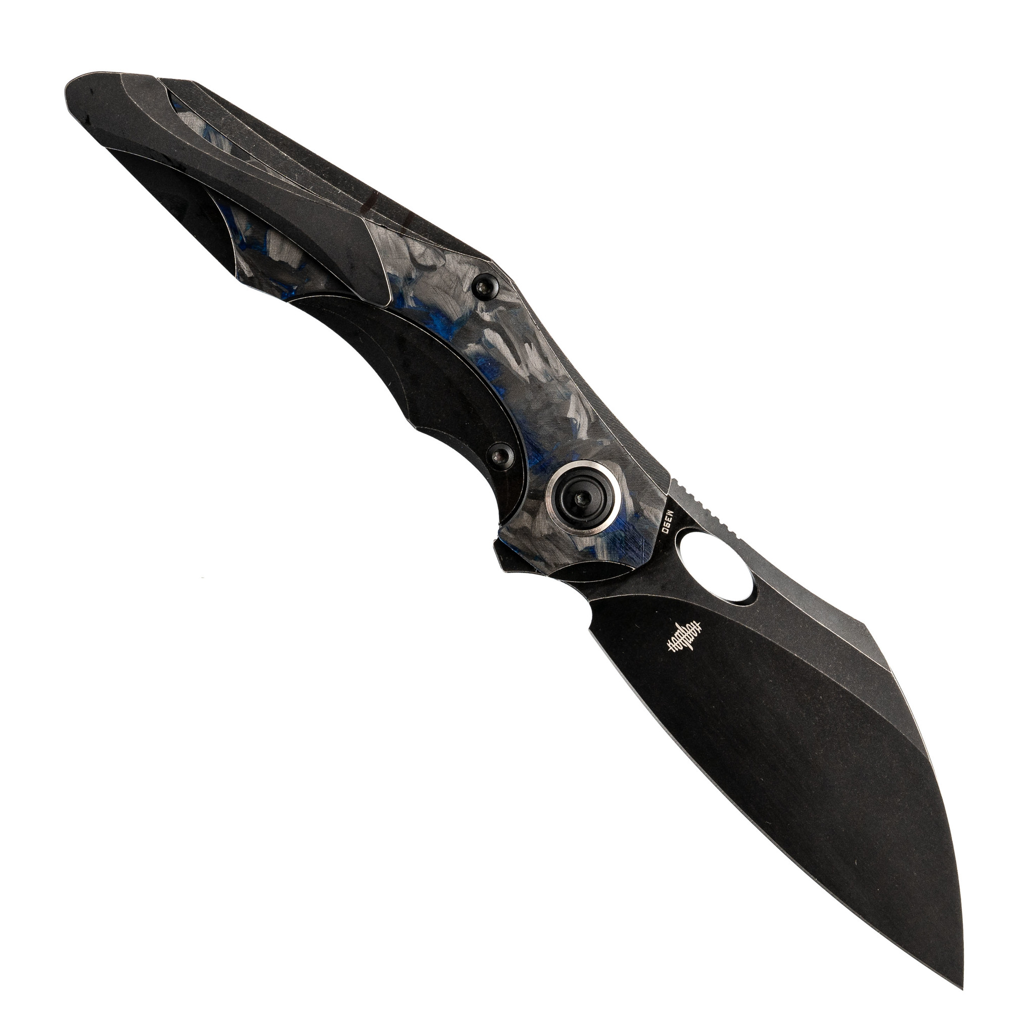 Складной нож Bestech Nogard, сталь M390, Titanium Black/Blue Carbon - фото 3