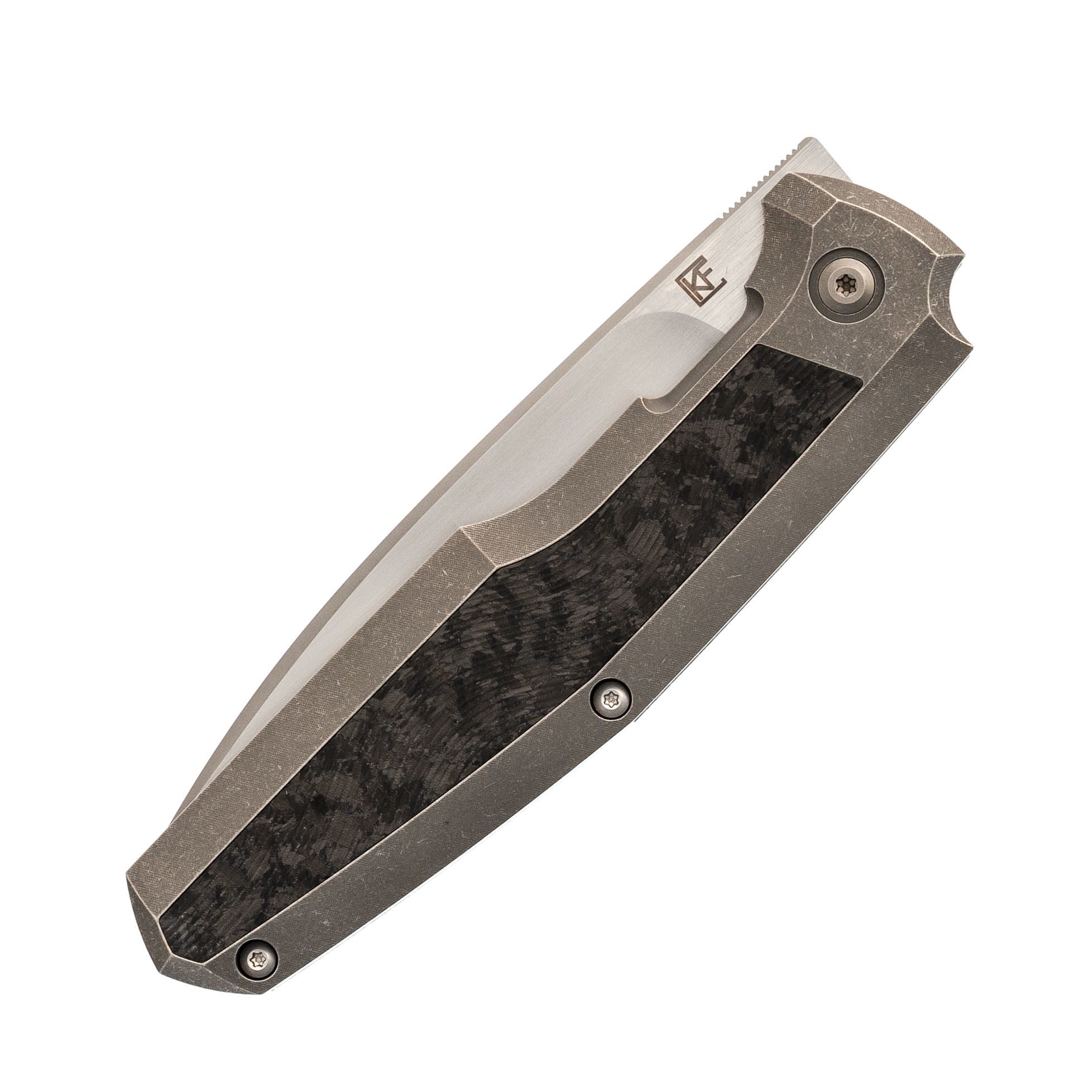 Складной нож CKF Fif20Ti (M390, Ti handle, cool CF insert) - фото 5