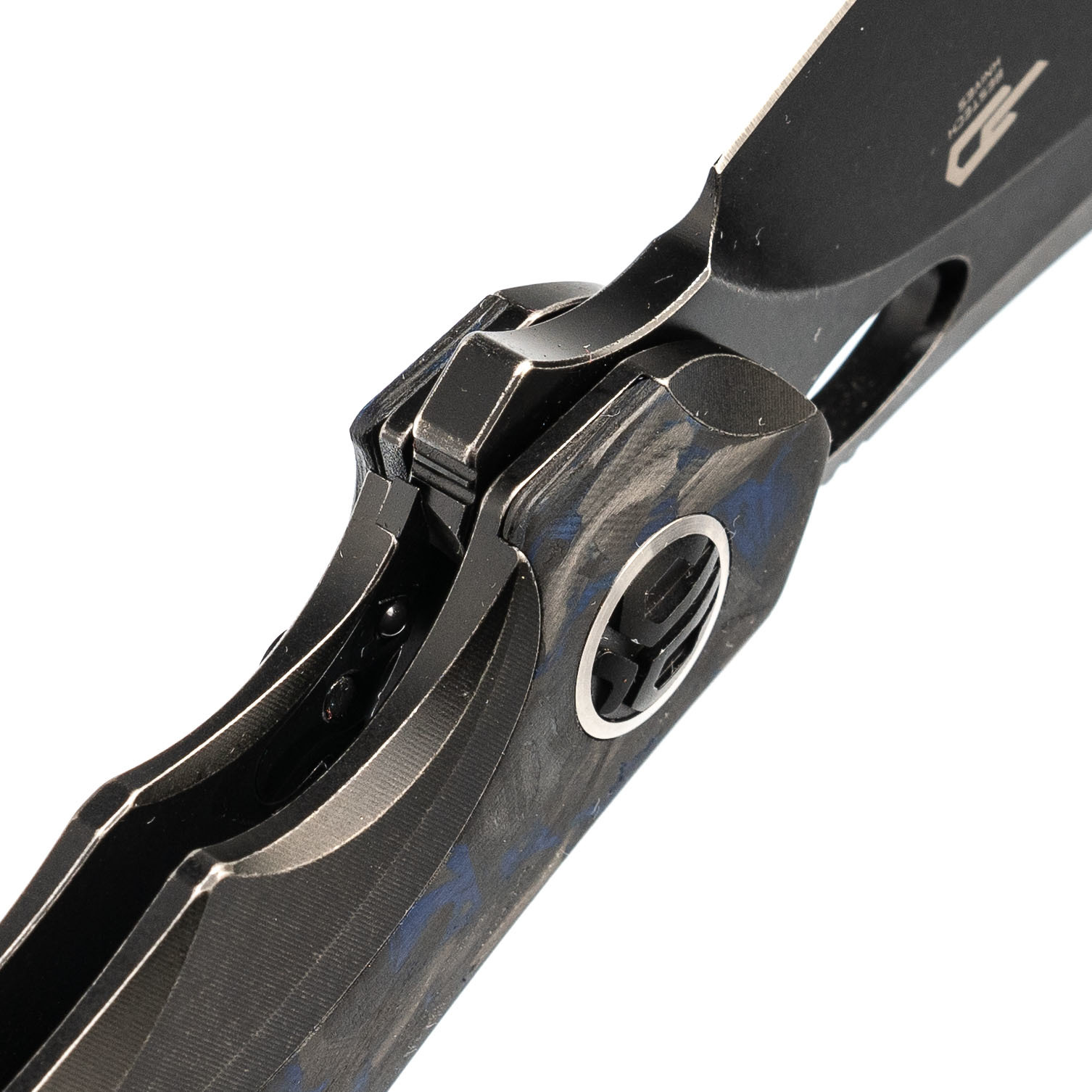 Складной нож Bestech Nogard, сталь M390, Titanium Black/Blue Carbon - фото 5