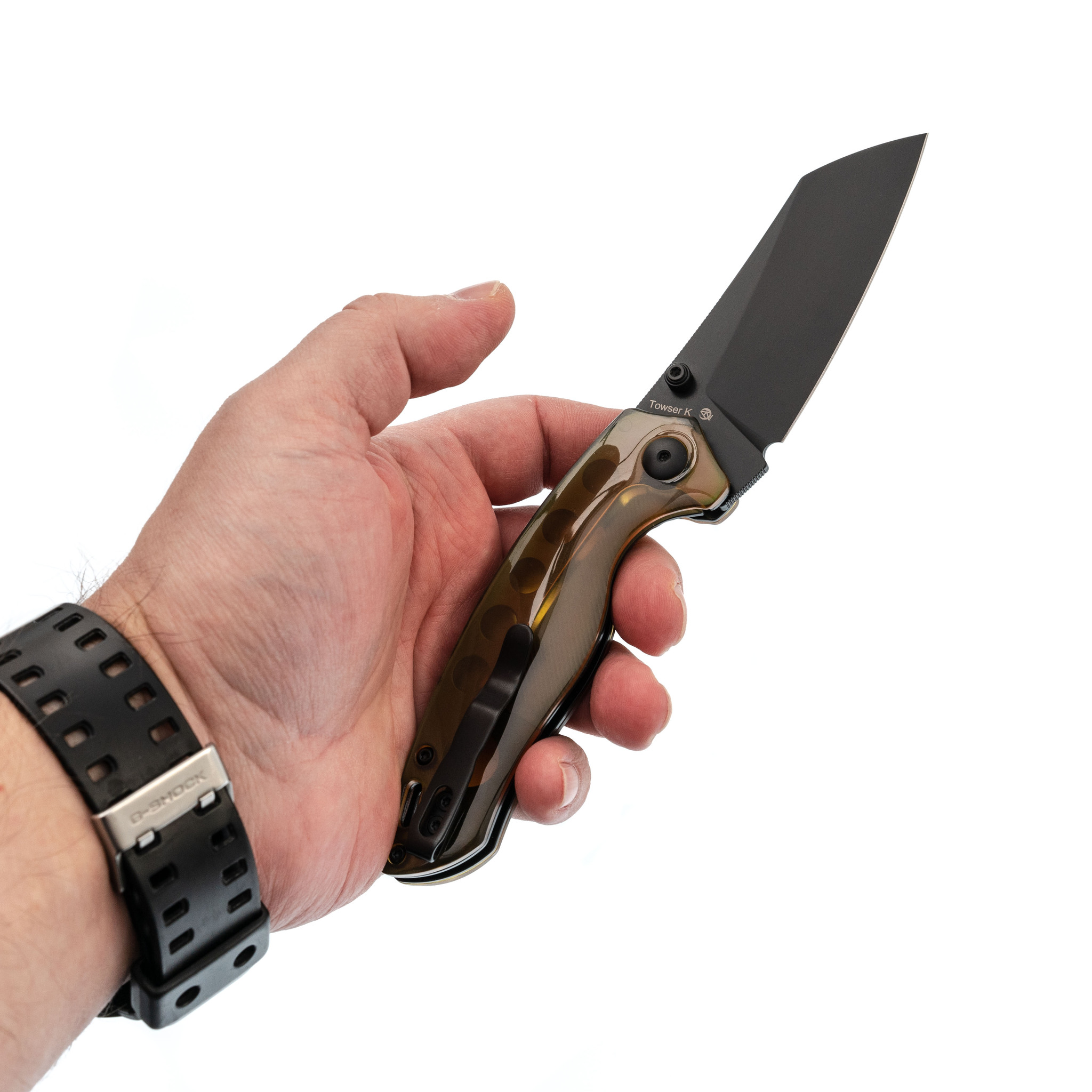 Складной нож Kizer Towser K, сталь 154CM, рукоять PEI - фото 6