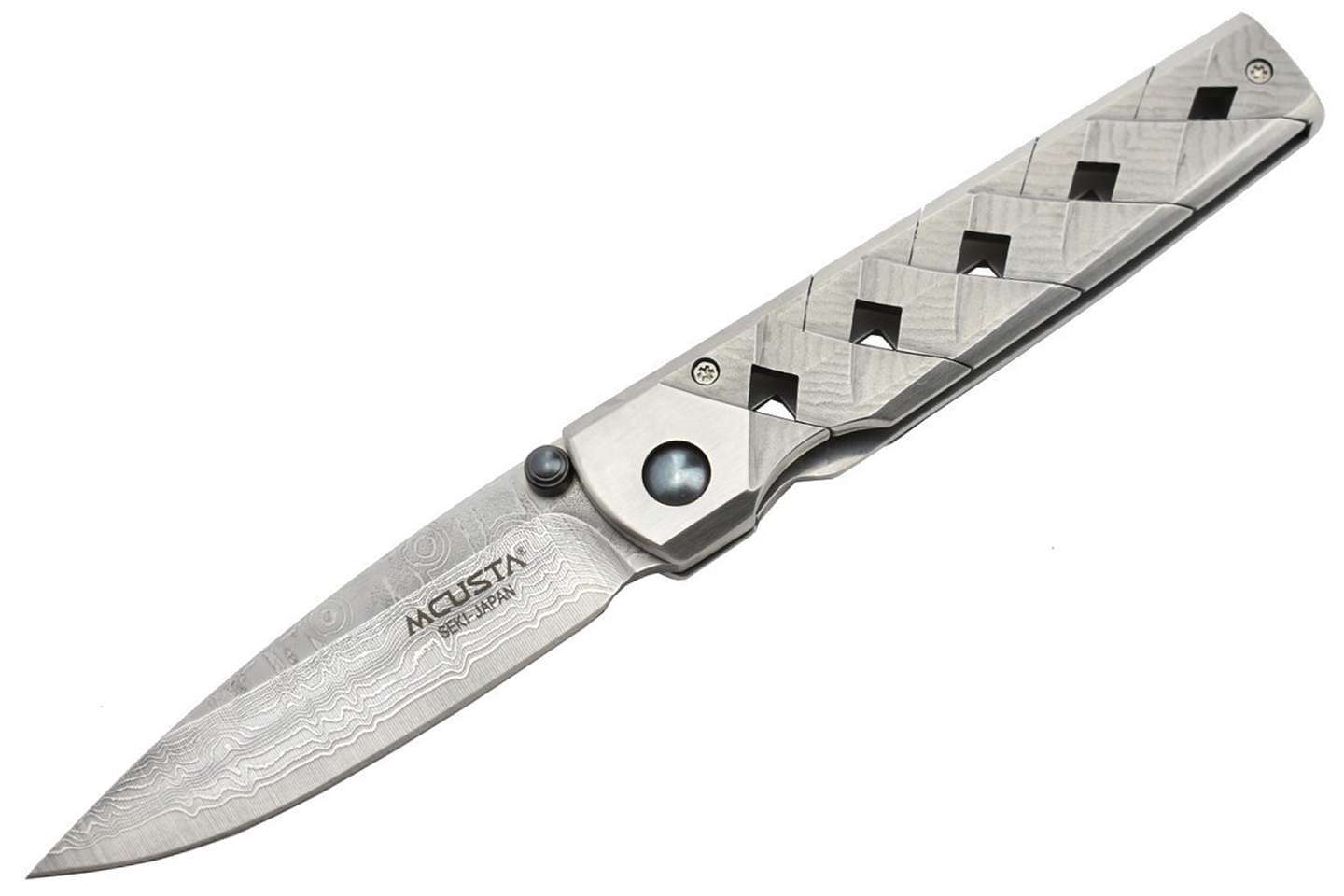 Складной нож Mcusta Shinra MC-0037D, сталь VG-10, рукоять Damascus Steel складной нож civivi appalachian drifter ii сталь damascus carbon fiber g10