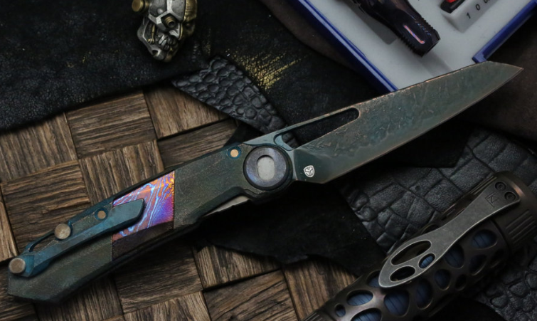 Складной нож CKF Terra Snecx , сталь M390, рукоять Titanium