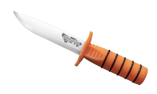 фото Нож для выживания cold steel survival edge (orange) 80ph, сталь 4116, рукоять полипропилен