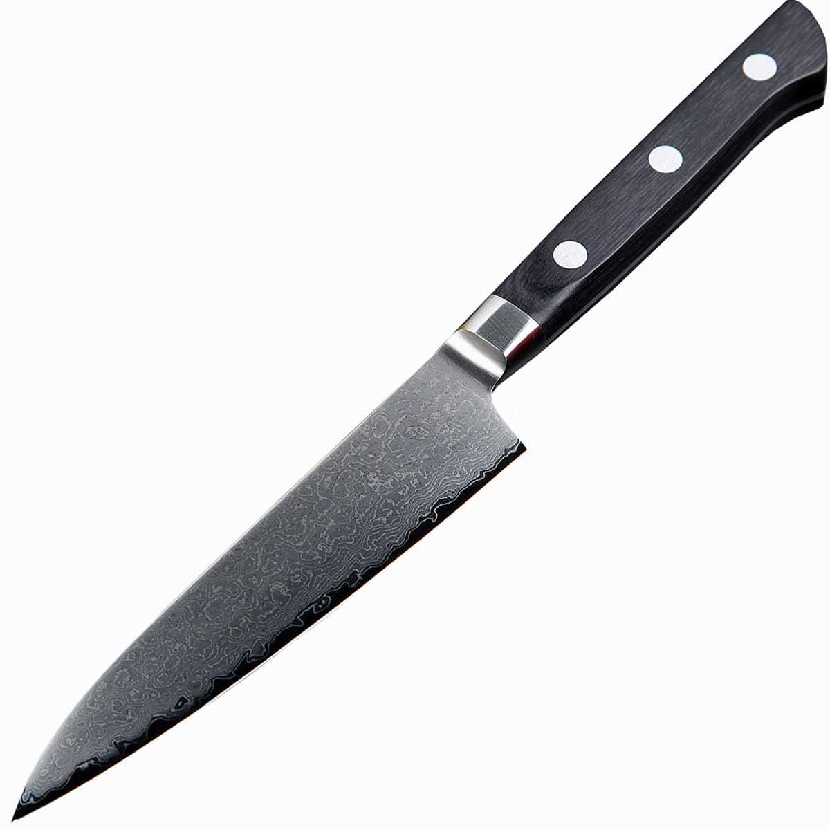 Нож кухонный универсальный 120 мм, Sakai Takayuki Damascus VG-10, 63 сл., pakkawood