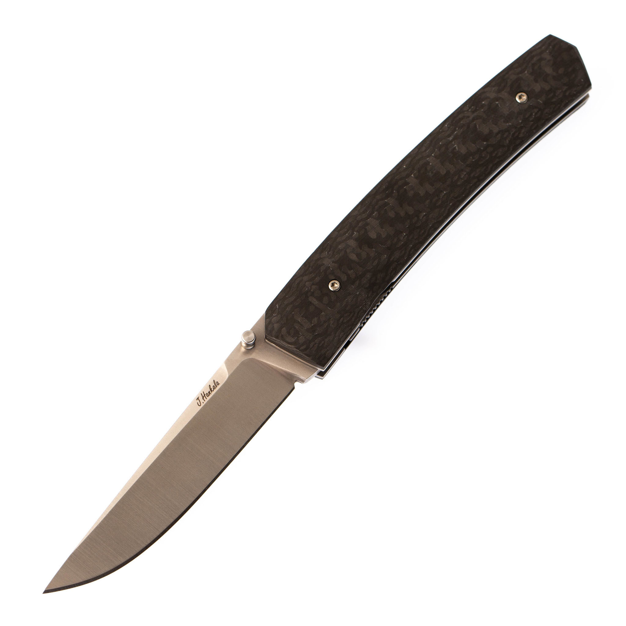 Складной нож Enzo Piili 85, Carbon fiber, порошковая сталь ELMAX - фото 1