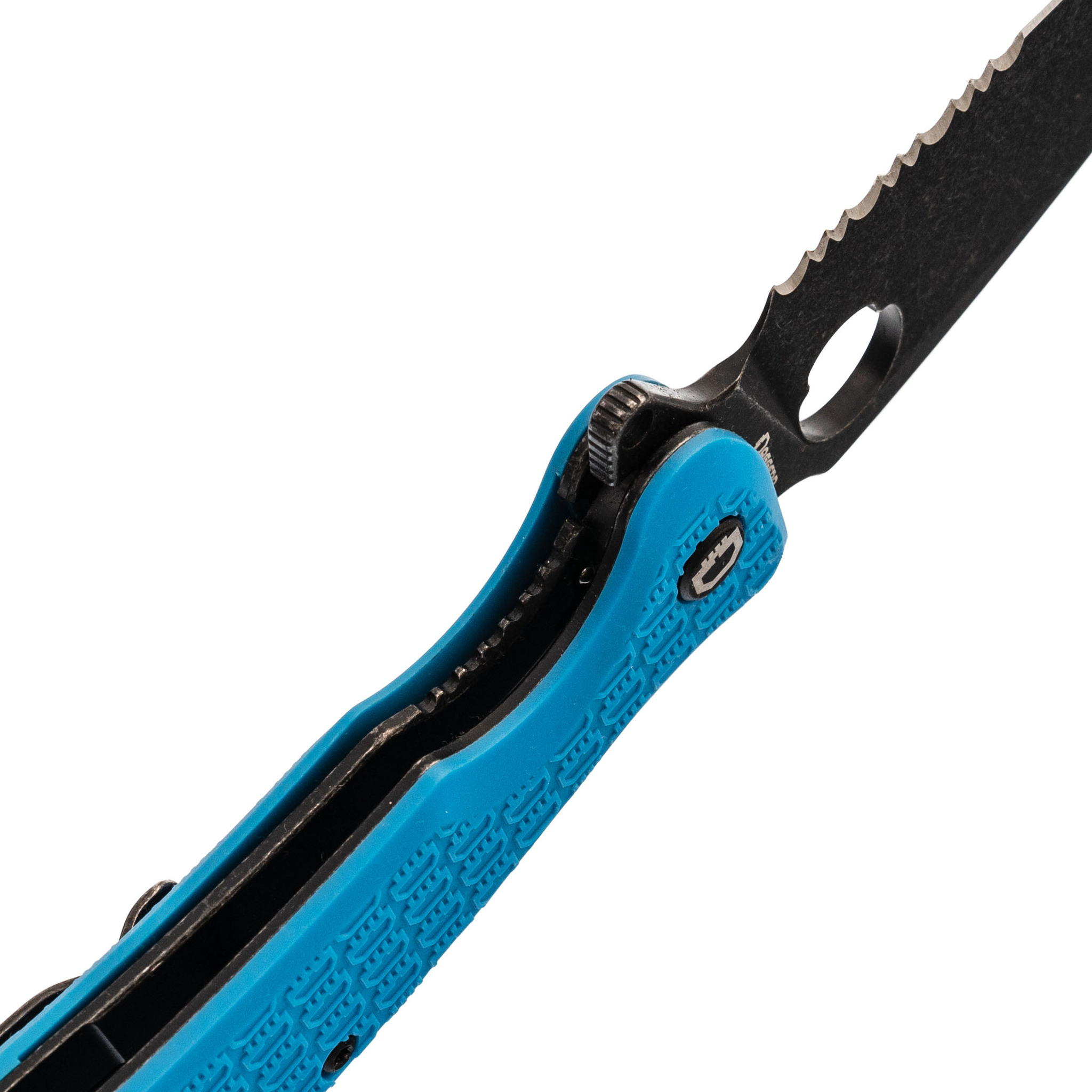 Складной нож Daggerr Resident Blue BW Serrated, сталь 8Cr14MoV, рукоять FRN - фото 6